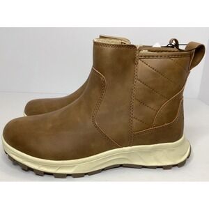 Khombu Women's All Weather Memory Foam Boot Brown Size 6 NEW